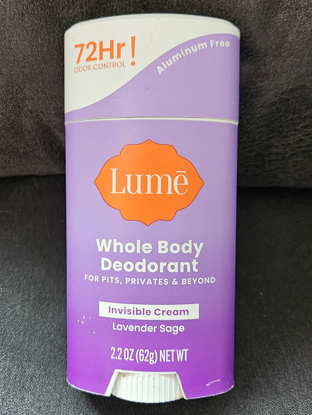 Lumē Whole Body Deodorant, Invisible Cream Lavender Sage, New, Full Size